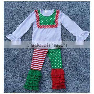 2015 Hot Sale Autumn Winter Baby Unisex Christmas Tree Pajamas Outfits Kids Night Gown Outfits Baby New Year Outfits photo-3