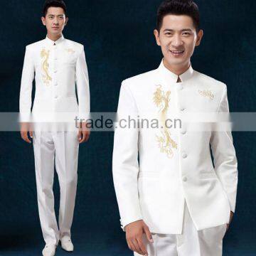 Custom Cheap Embroidery Flower Handsome Outfit Men Music Band Uniforms for Choir for Sale photo-4