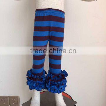 XF-133 cheap wholesale girls ruffle pants and cotton triple ruffle icing legging pants