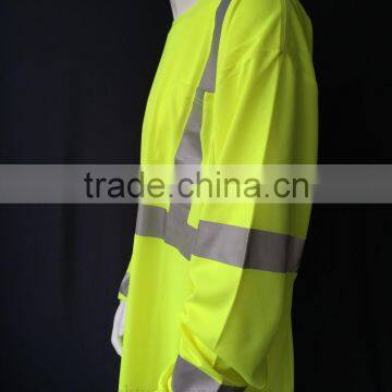 Men's hi Vis Reflective Long Sleeve Custom Warning T-shirt photo-3
