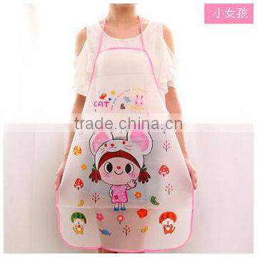 Cute Korean Version of Fashion Waterproof Anti - Oil Adult Sleeveless Hooded Cartoon Kitchen Aprons Advertising Aprons photo-5