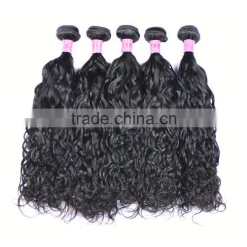 wholesale unprocessed virgin remy human hair water wave 100% human hair weave