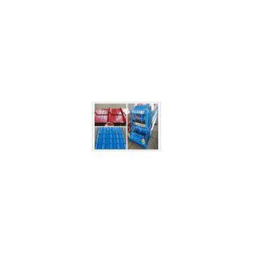 Metal Roofing Glazed Tile Roll Forming Machine With 11 Steps Forming Roller
