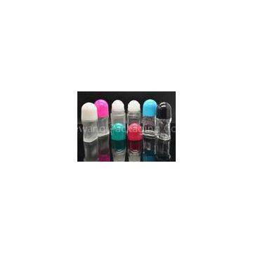 Customized perfume / essential oil roll on bottles , Frosted Glass Cosmetic Jars
