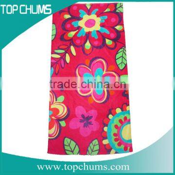 Quality Essential custom sublimated striped velour beach towel sand