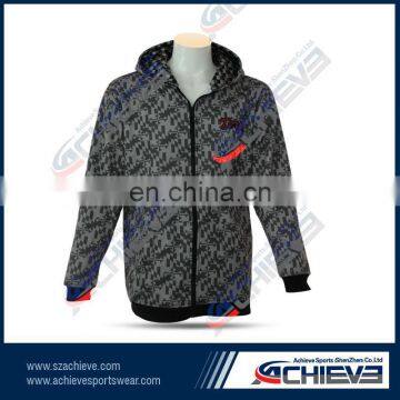 Men's champion fleece full zip printed hoodies