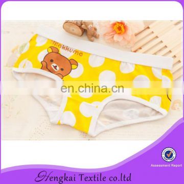 Various colourful girls panties hot selling cheap price cartoon printing panties for young grils