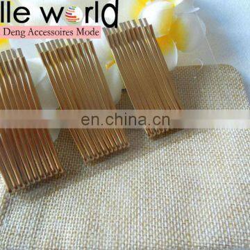 Hot Sale Classical Plain Gold Metal Hair Pins