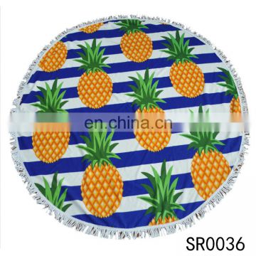 TOROS OEM welcome 150*150cm printed pineapple sand free beach towel