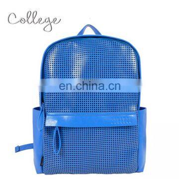 Leather travel college bag school backpacks