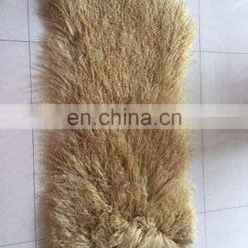 Wholesale Long Hairs Mongolian Lamb Fur Plate Real Tibetan Lamb Fur Plate photo-3