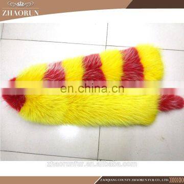 High Quality Fashion Colorful Fox Fur Scarf photo-5