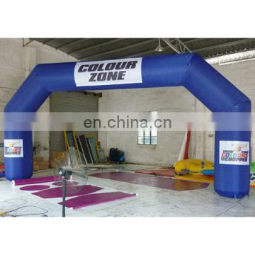 inflatable arch door for event .stitching arch with logo. blue arch