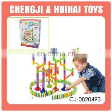 163 pcs plastic 3d maze ball domino toy set game for kids