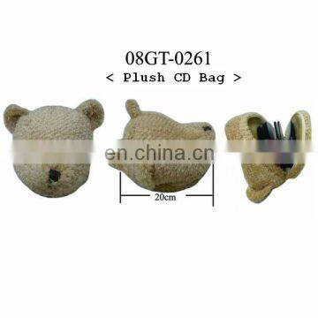 Cute Plush Teddy Bear CD Bag !