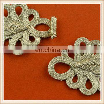 High Quality Gold Chinese Knot Button Custom Frog Button for Garment Decorative photo-3