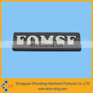 Zinc alloy material black color nameplate for company logo