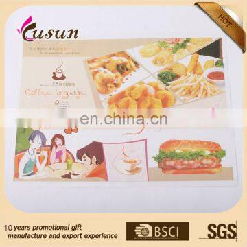 Bottom price high performance promotion custom paper disposable placemats