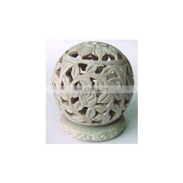 Home Decoration Soapstone Candle Holder Exporter