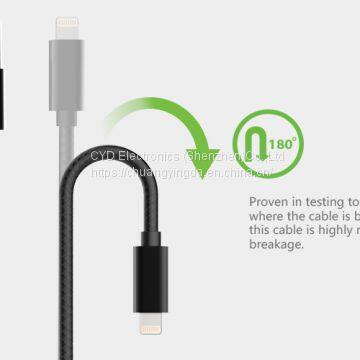 MFi Factory Nylon Braided Lightning Cable for IPhone photo-4
