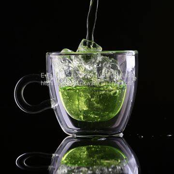 2018 Wholesale Decorative Glass Coffee Cup Mug Double Wall Glass Tea Cup photo-2