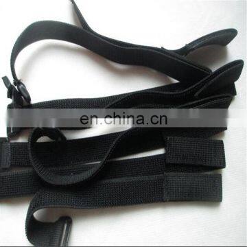 wholesale oem black elastic hook straps elastic hook loop straps