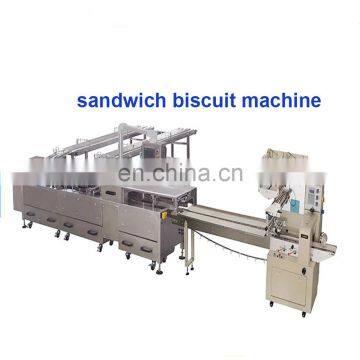 Factory price automatic cookie making machine/chocolate cream biscuit maker