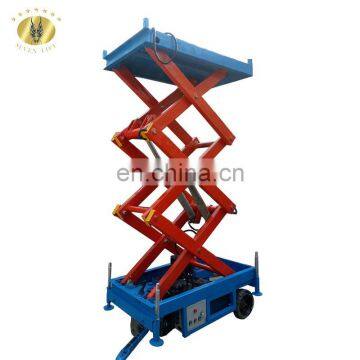 7LSJY Shandong SevenLift 6m green electric ac mobile scissor panel small single man lift