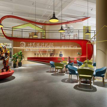 Office space decoration design, general manager office design, public space design, office, conference room, boss's office decoration design, design staff office