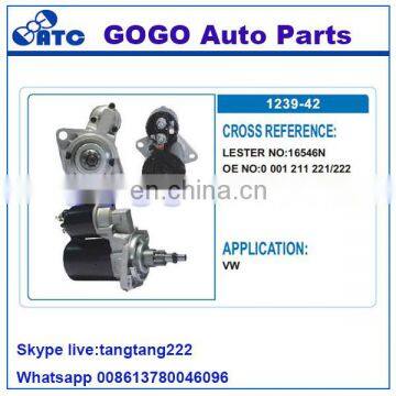 16546N 12v Starter Motor for VW OEM 0 001 211 221/222 /6004AA0031