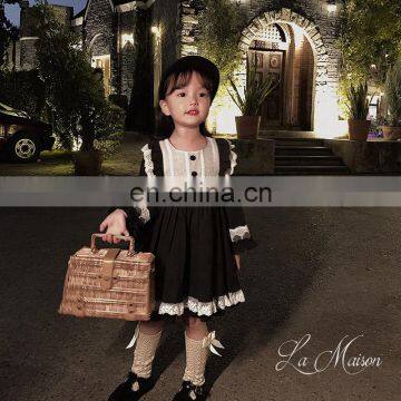 C1075 Wholesale Fashion Spring Hat Children Baby Girl Black Knight Hat photo-4