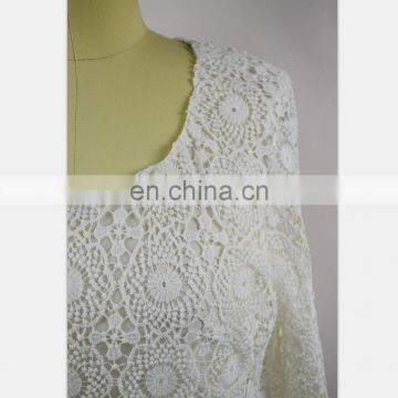 2019 New Fashion Autumn Women Dress Flutter Sleeve Fashion White Lace Mother Girls Dresses (this Link for WOMAN) photo-6