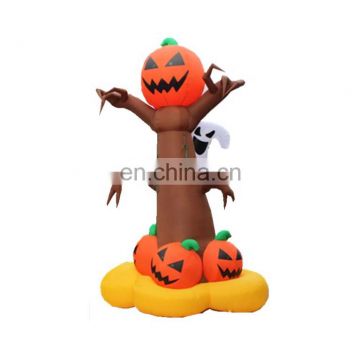 Outdoor Halloween Night LED Lighting Ornaments Ghost Pumpkin Dead Tree Tube Inflatable Decoration