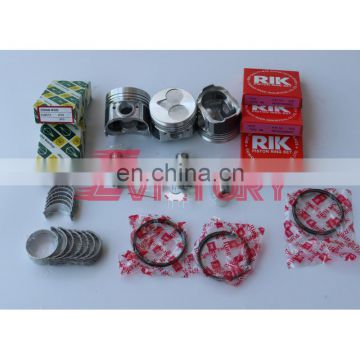 Kubota engine repair D722 piston ring + crankshaft bearing + con rod bearing for Bobcat MT55 Skid Loader