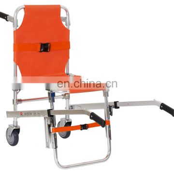 Portable wheelchair evacuation stair stretcher