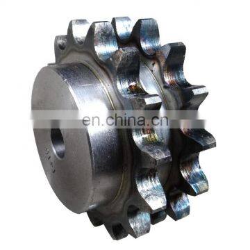 Duplex 08B-2 12T Double row C45 steel ISO standard roller chain sprocket