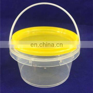 food grade transparent plastic jars for ice cream with lid