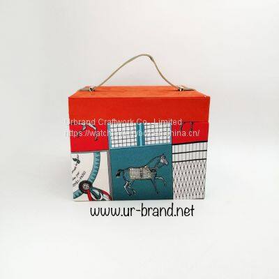 Creative Gift Box Candy Box Wedding Double Deck Companion Gift Box Portable Box Suitcase Suitcase Set With Handle photo-3