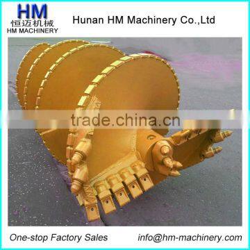 Double Cut Single Carry Clay Flat Auger For Bauer Rotary Drilling Rig