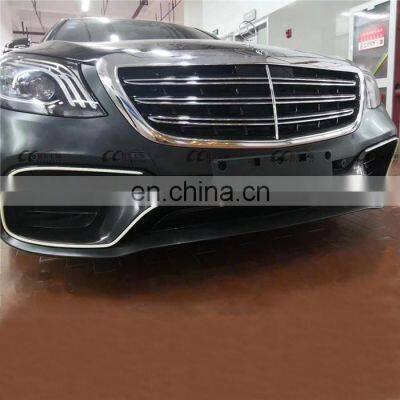 High Quality S63 S65 AMG Style Body Kit for 2018 Mercedes Benz s Class W222 Front Bumper Rear Bumper for S300 G400 Facelift