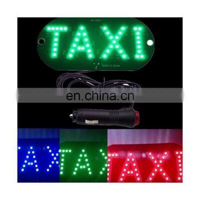 Led Lighted Sign Taxi Super Bright Auto Vehicles Car Plastic Signal Light Taxi Roof Led Top Light Board Windshield Sign photo-2
