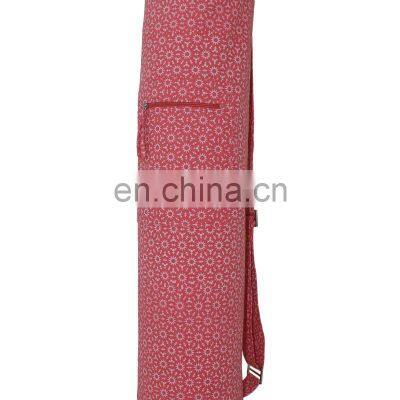 New Designed Indian Made 100% Cotton Yoga Mat Bag Best Price on Bulk Order