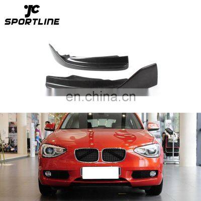 2012UP HM Style Front Bumper Diffuser Carbon Splitters For BMW F20 1 Series 114i 116i 118i