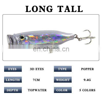 Hot Selling 7cm 9.4g New Popper Luya Bait Floating Bait photo-3