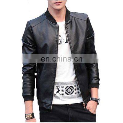 Leather Jacket Real Sheep Skin Brand Black Male Motorcycle Autumn Spring Clothes Fashion Leather Jacket