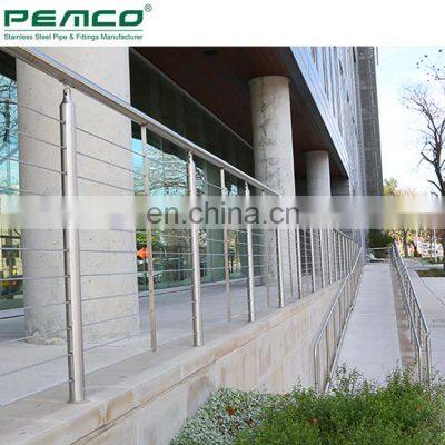 Exterior Deck Vertical Wire Rope Railing Terrace Stainless Steel Cable Balustrade