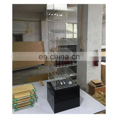 Acrylic Floor Standing Shelf Custom Clear Acrylic Fragrance Oil Display Stand photo-2