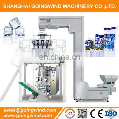 Automatic ice cube packing machine auto tube ice weighing packaging machinery cheap price for sale