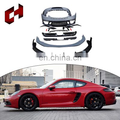 CH Wholesale Auto Modified Car Grills Black Bumper Plates Wheel Eyebrow Lamp Body Parts For Porsche 718 2016-2018 to GTS