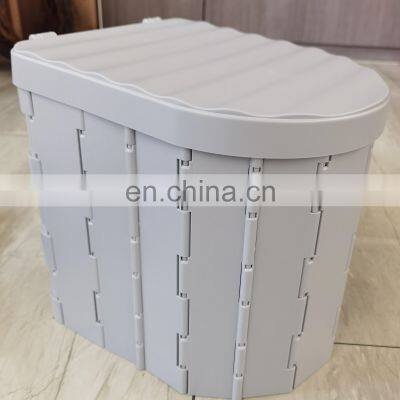 Portable Folding Toilet Car Commode Camping Toilet Car Toilet and Storage Stool for Camping, Hiking, Trips, Traffic Jam photo-4